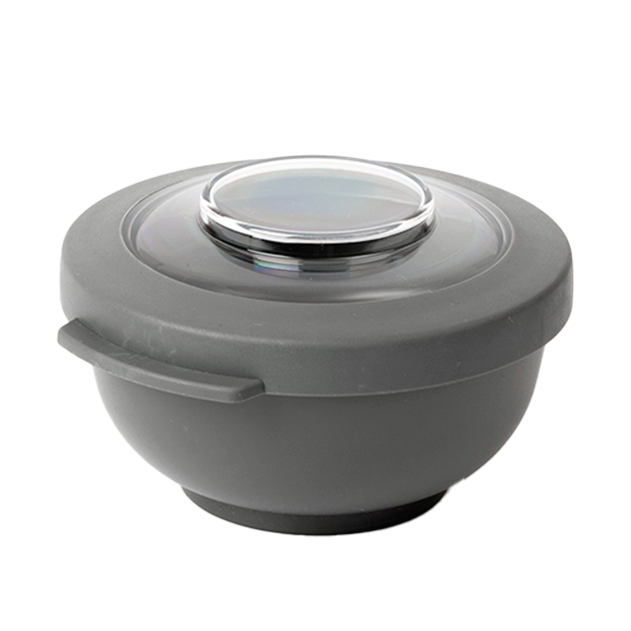 Amuse life bol à collation avec couvercle gris 200ml