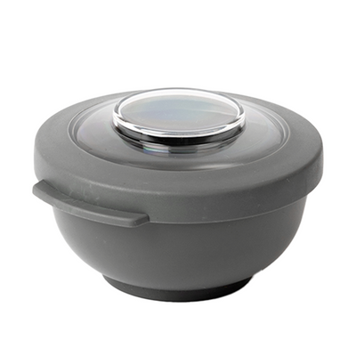 Amuse life bol à collation avec couvercle gris 200ml
