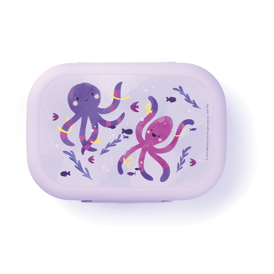 Amuse lunch box moyenne pieuvre violette