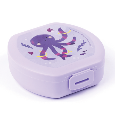 Amuse snack box petite pieuvre ronde violette