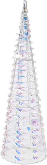Cône de décoration 40 cm micro LED irisé - afbeelding 2