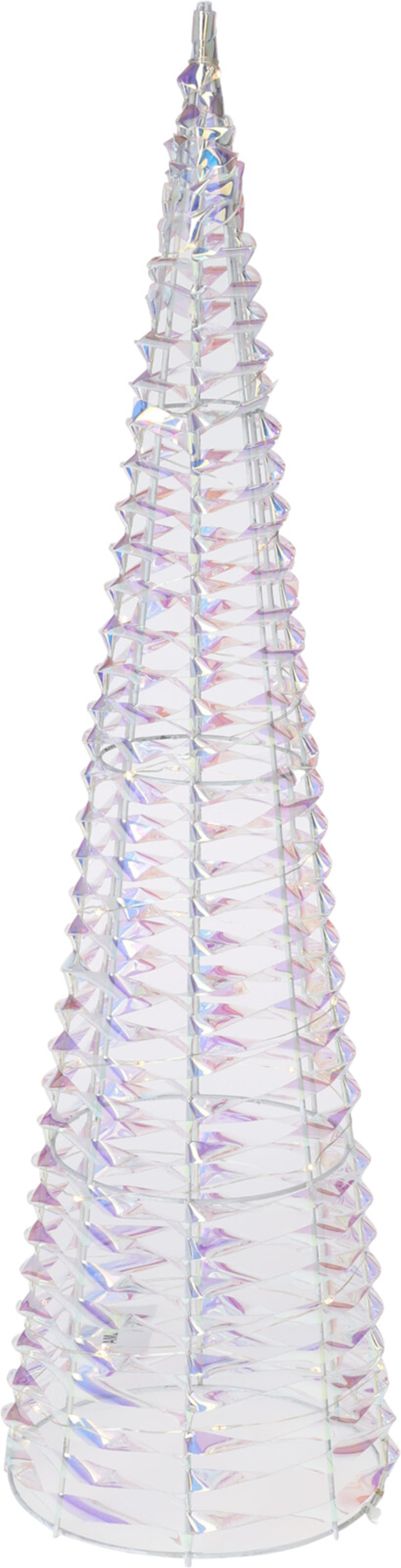 Cône de décoration 60 cm micro LED irisé