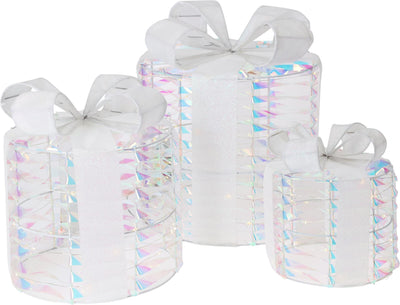 Cadeau d'image de style pour la maison 30 cm lot de 3 LED arc-en-ciel