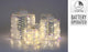 Cadeau d'image de style pour la maison 30 cm lot de 3 LED arc-en-ciel