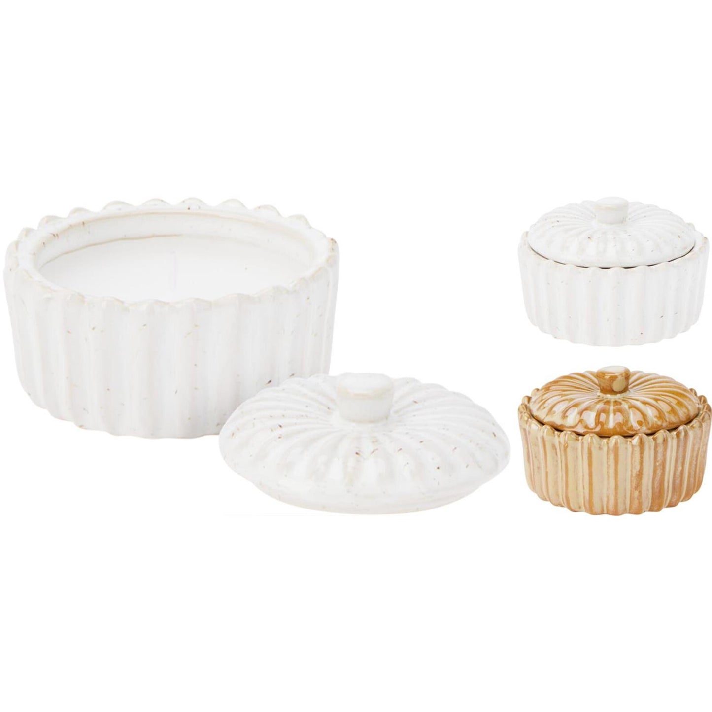Bougie déco en pot citrouille 5cm