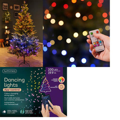 Contrôle par application des lumières de Noël Lumineo 200 LED