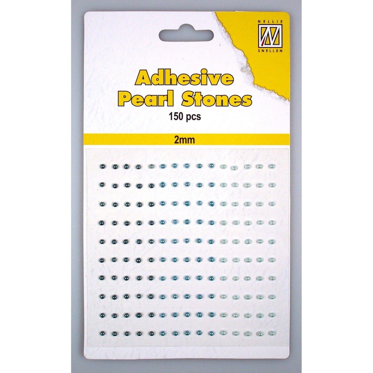 Le choix de Nellie • perles adhésives 150 pièces feuille 2mm 3 tons bleu