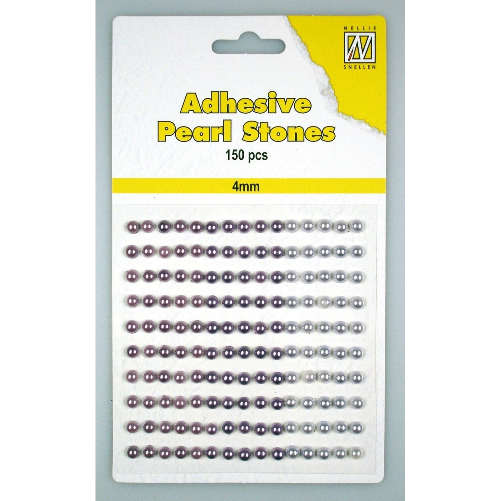 Le choix de Nellie • perles adhésives 150 pièces feuille 4mm 3 tons violet