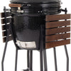 Arbaer kamado grand Ø 21 pouces avec cadre en céramique noir