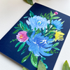 Art by andu carte de voeux paquet bleu
