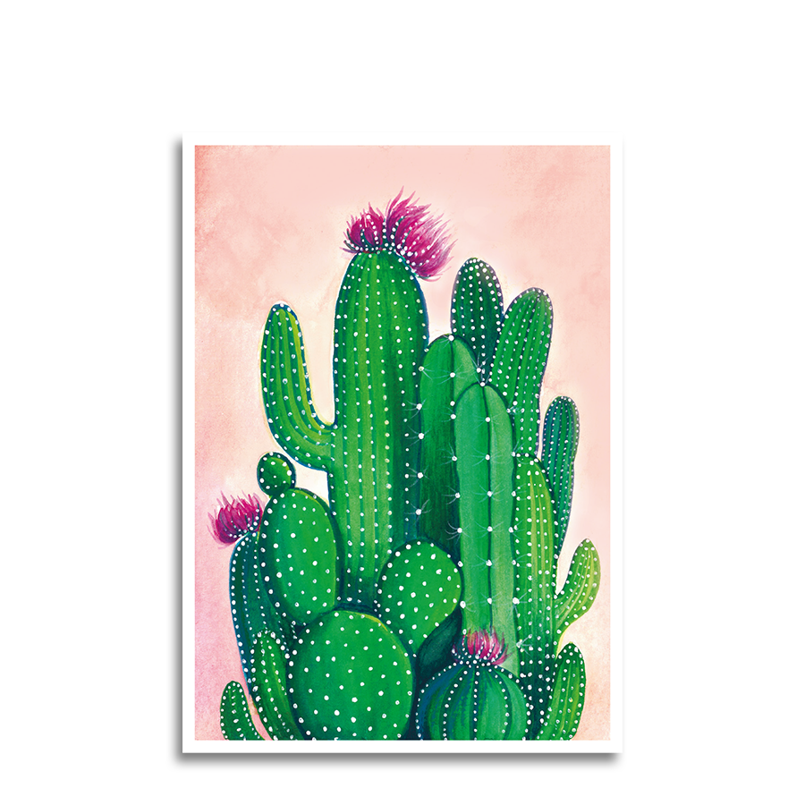 Art by andu carte de voeux cactus