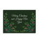 Art by andu carte de voeux Noël vert