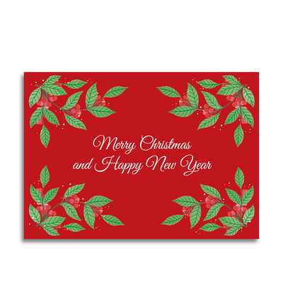 Art by andu carte de voeux Noël rouge