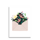 Art by andu enveloppe de fleur de carte de voeux