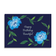 Art by andu carte de voeux hbd fleurs bleues