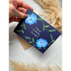 Art by andu carte de voeux hbd fleurs bleues