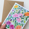 Art by andu carte de voeux fleurs de la jungle