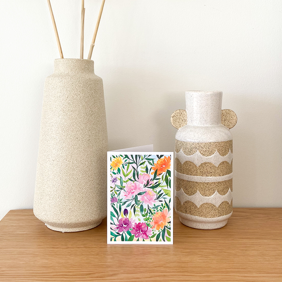 Art by andu carte de voeux fleurs de la jungle