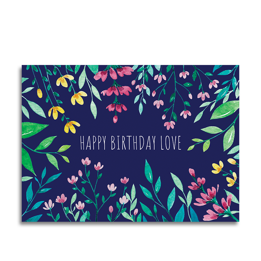 Art by andu carte de voeux fleurs sauvages