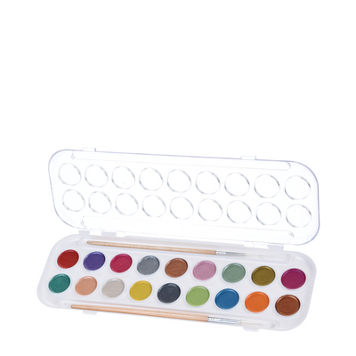 Ensemble aquarelle métallique, 18 couleurs