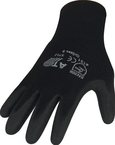 Gant Asatex | taille 8 noir | et 388 psa catégorie ii | nylon avec polyuréthane | 12 paires - 3702 8 3702 8