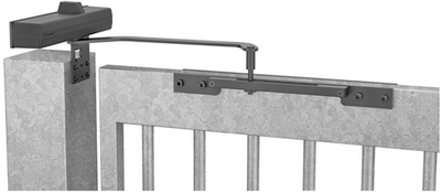 Assa abloy dc680g ferme-porte pour portails d'entrée et portails de jardin | y compris bras coulissant pour largeurs de 600 mm à 1400 mm | couleur argent ev1. | 180-20° - a000399976