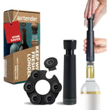 Airdender Vas à vide pour le vin - Pompe à vide de boîte cadeau + 6 nanostoppers - afbeelding 1