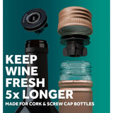 Airdender Vas à vide pour le vin - Pompe à vide de boîte cadeau + 6 nanostoppers - afbeelding 2