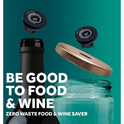 Airtender Vacuum Set pour la nourriture du vin - Boîte-cadeau