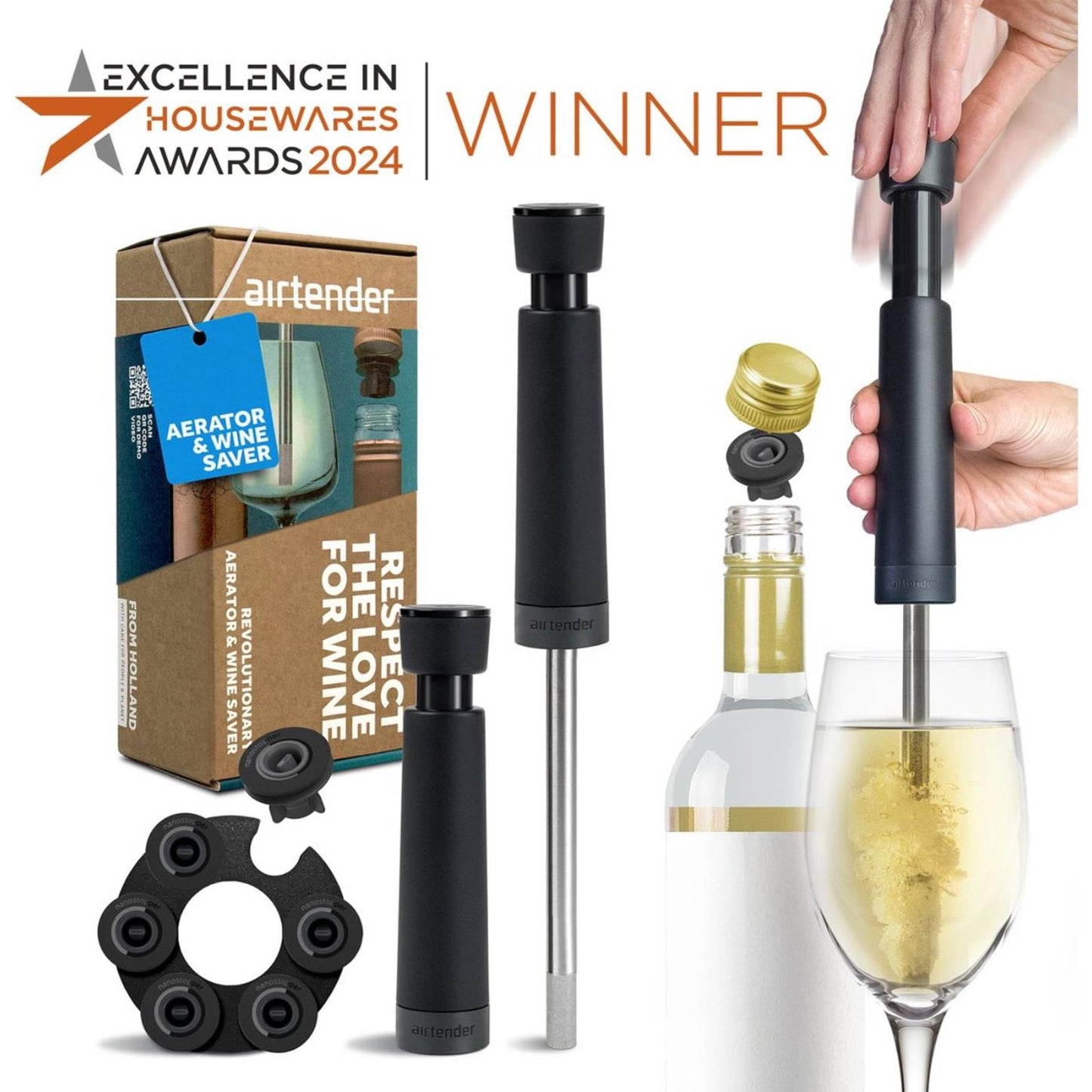 Coffret cadeau pour les amateurs de vin Airtender
