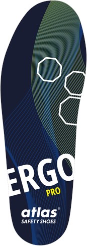 Semelle intérieure Atlas ergo pro | bleu jaune | taille 41 - 4043692447865