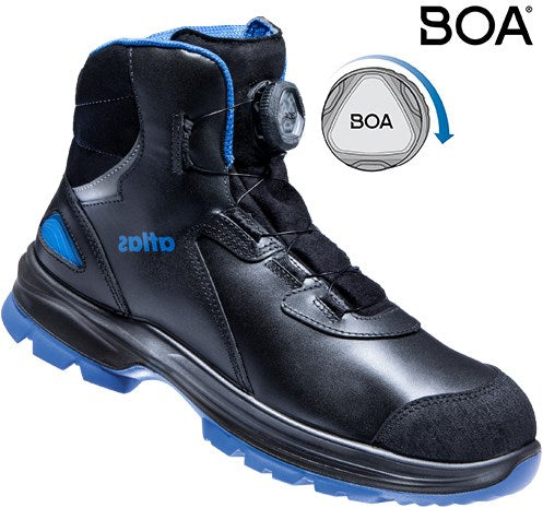 Chaussure de travail Atlas SL 9845 XP 2.0 boa haute S3 | noir bleu | taille 41 - 00.012.105.41