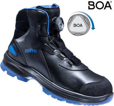 Chaussure de travail Atlas SL 9845 XP 2.0 boa haute S3 | noir bleu | taille 46 - 00.012.105.46