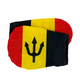 Coque de rétroviseur de voiture drapeau belge 2 pièces
