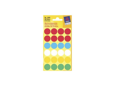 Kangaro label zweckform 18mm rond paquet de 10 pcs.