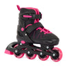 Aventuri Réglable en ligne Skates semi-doux Black Rose Taille 30-33 (s)