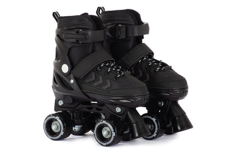 Aventuri - Aventuri Verstelbare Rolschaatsen Semi-softboot Zwart maat 27-30 (XS)