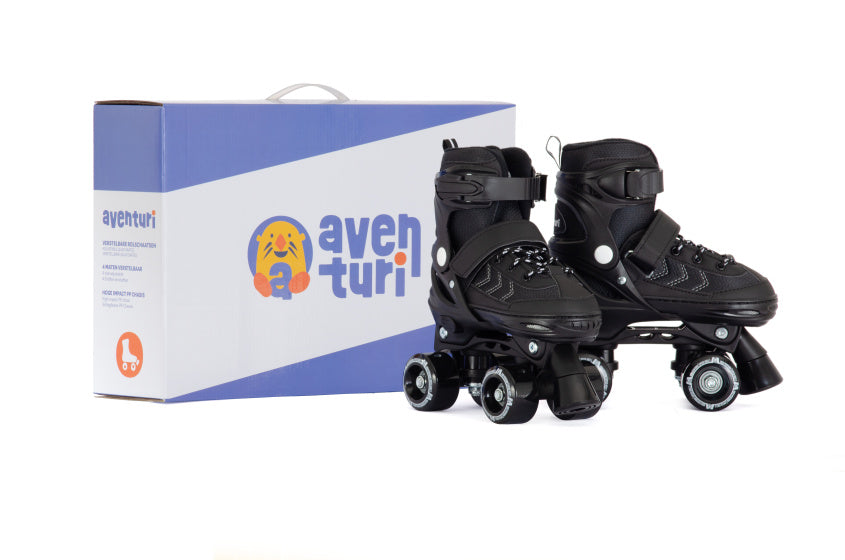 Aventuri Roller Roller Skates semi-softboot noir Taille 27-30 (XS)