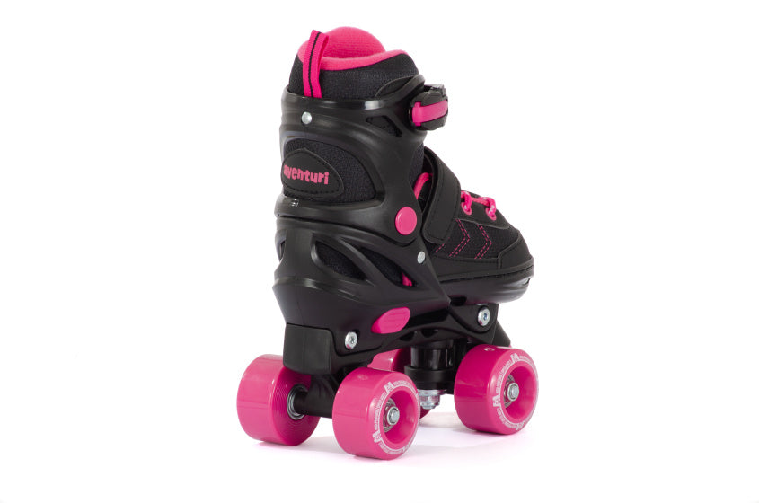 Aventuri Roller Roller Skates semi-doux Black Rose Taille 31-34 (s)