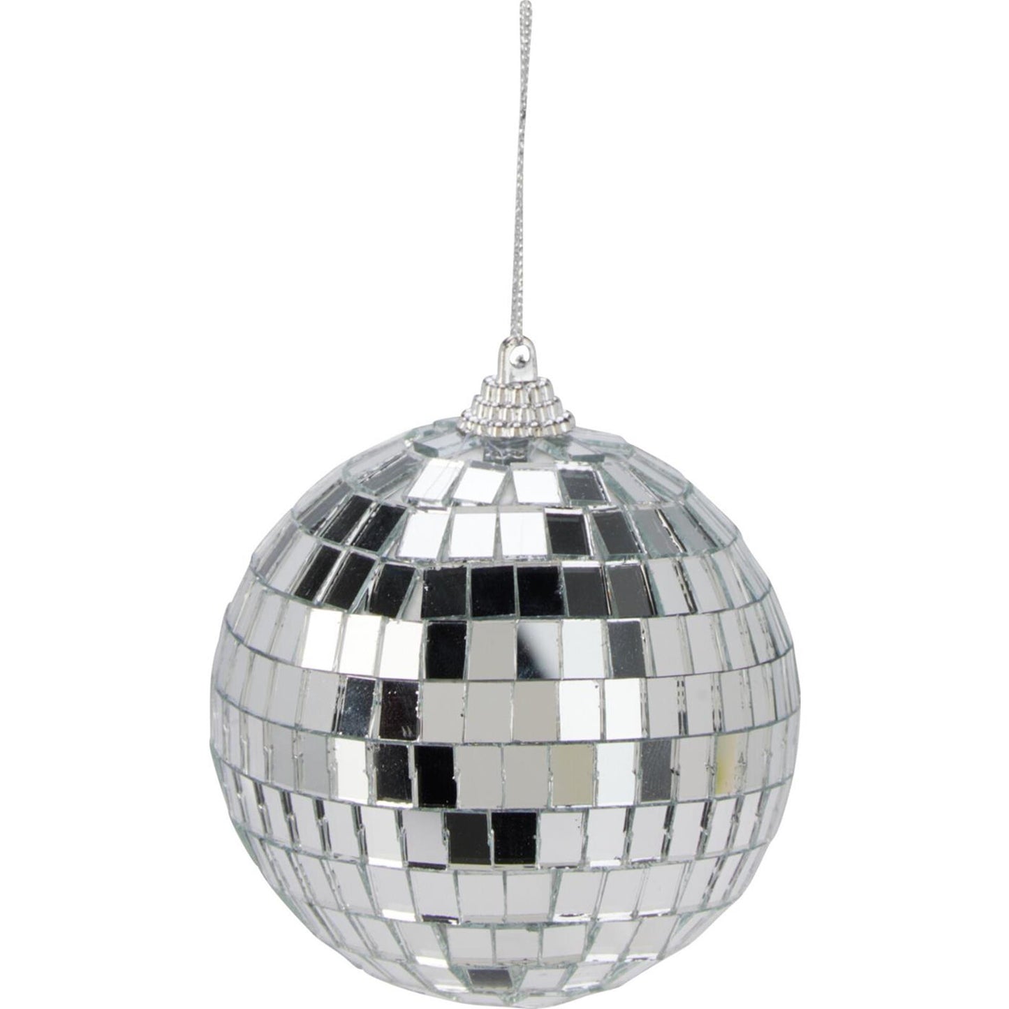 Boule à facettes déco 8cm argent