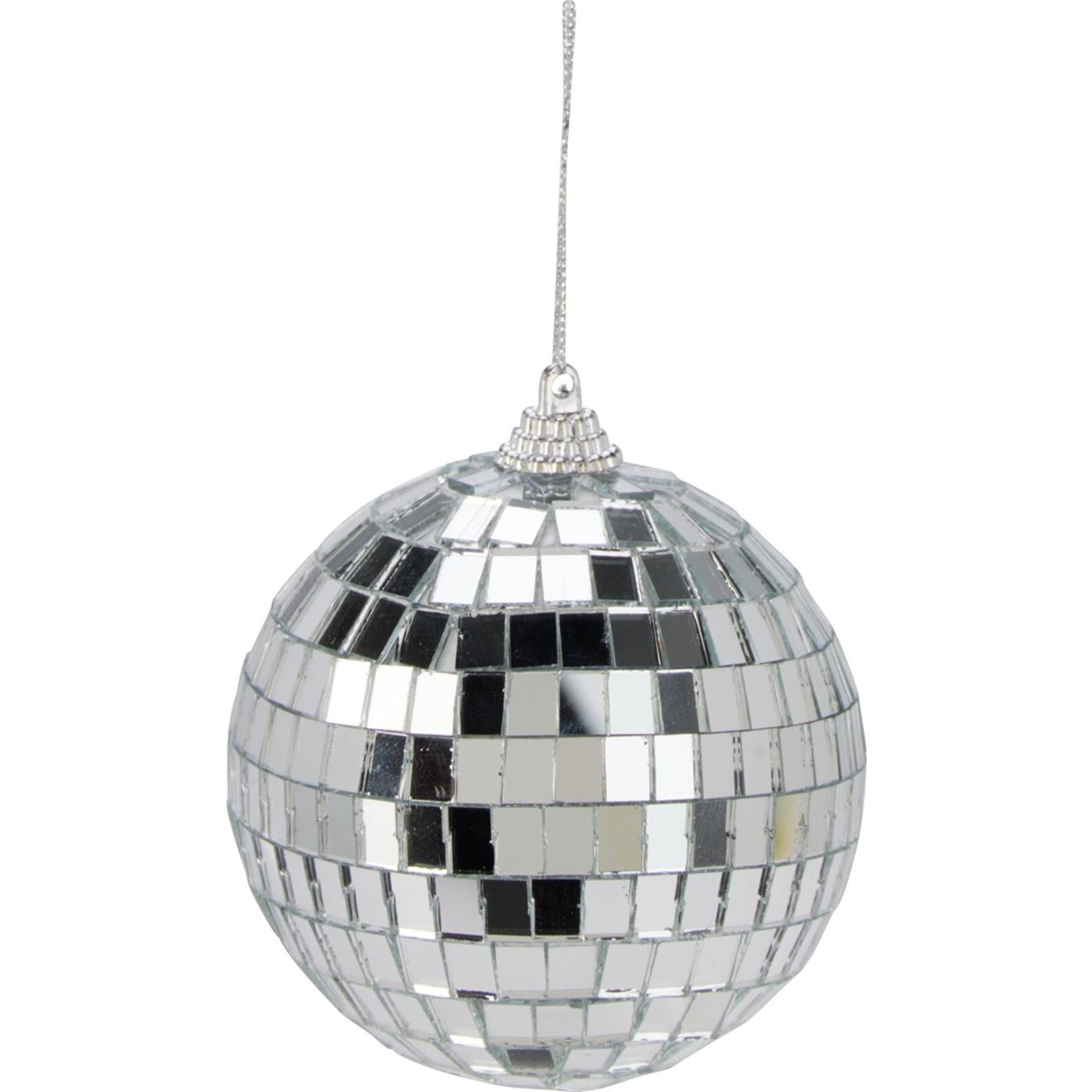 Boule à facettes déco 8cm argent
