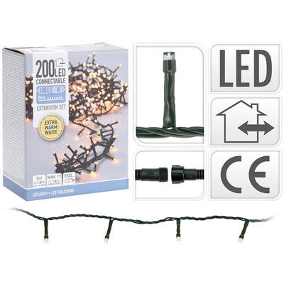 Cluster de lumières de Noël Home Stylisme connectable 200l