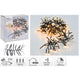 Guirlande lumineuse de Noël cluster 1512 LED blanc chaud