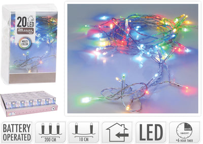 Lumières LED Multi-Color, 20dlg.