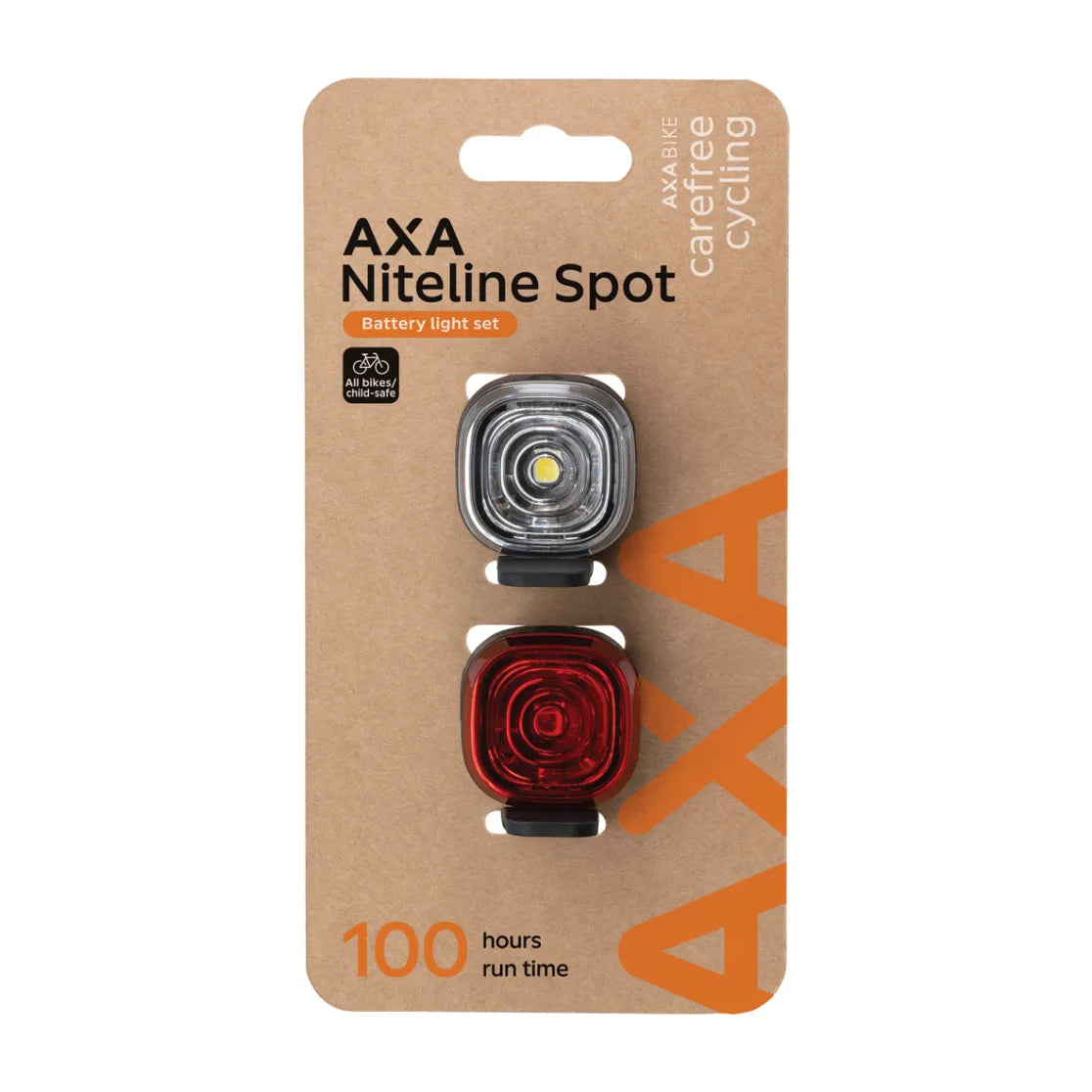 Axa kit d'éclairage niteline spot batterie
