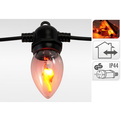Éclairage de flamme de style domestique 10LED pour une utilisation en extérieur