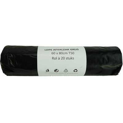 Sac à ordures 60 litres 20 pièces