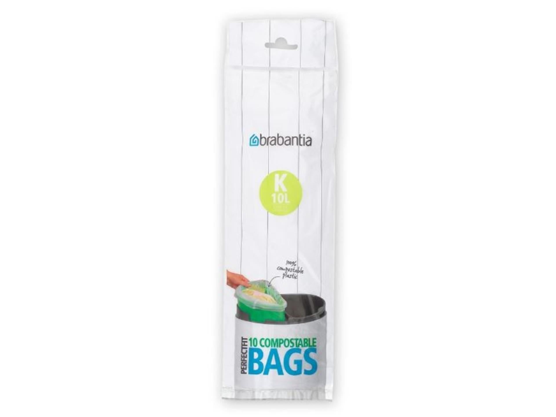 Brabantia sac poubelle k compost 10l 10 sacs