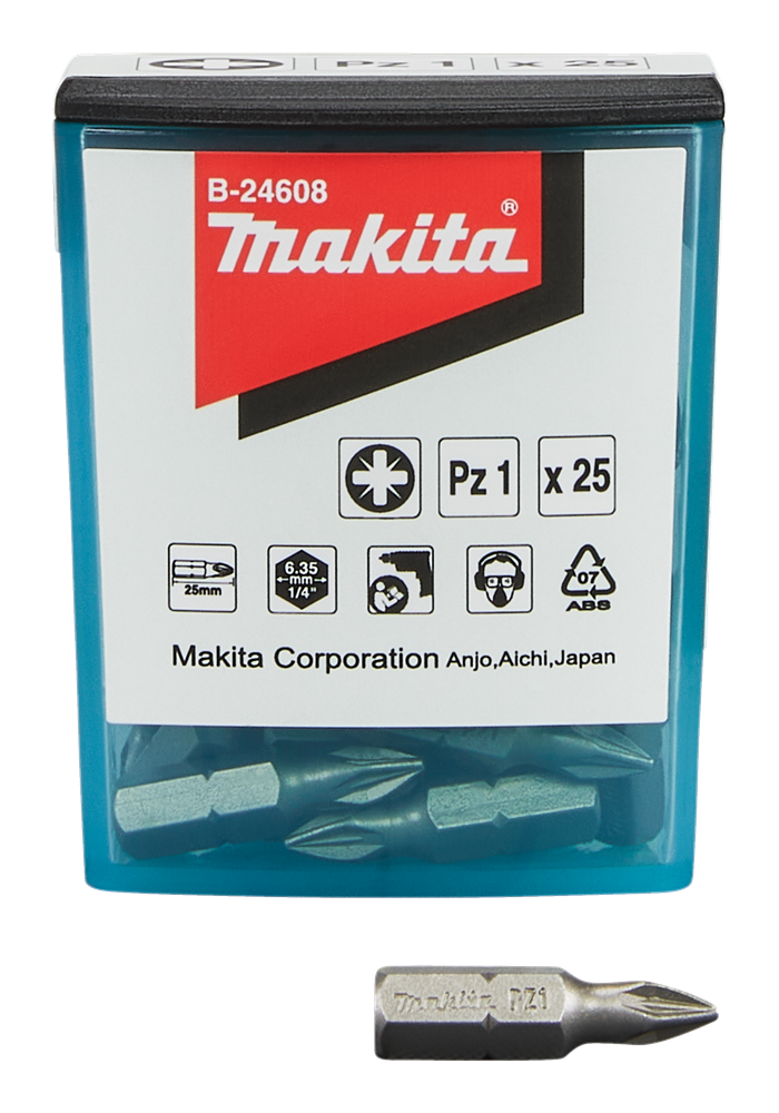 Accessoires Makita embout à vis pz1x25mm - b-24608 - b-24608