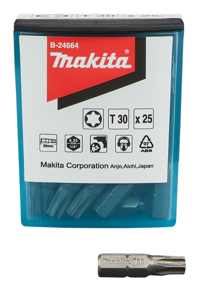 Accessoires Makita embout à vis t30x25mm - b-24664 - b-24664